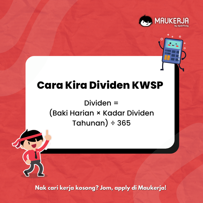 Cara Kira Dividen KWSP